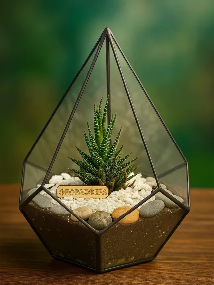 Хавортия в флорариуме капелька S