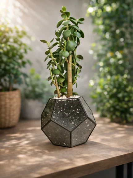 Денежное дерево крассула в флорариуме шар S