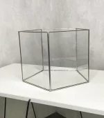 Напольное стеклянное кашпо Призма с автополивом 28×22 см