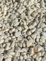 Крошка мраморная галтованная белая 0,5-10мм