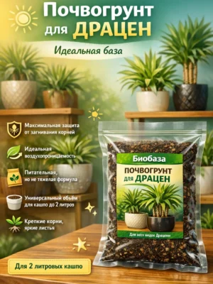 Почвогрунт для драцен для кашпо до 2л