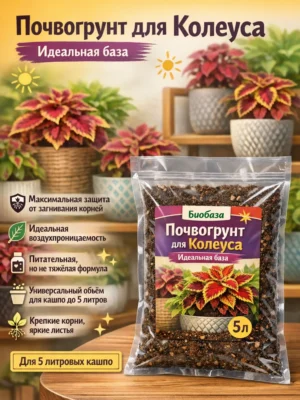 Почвогрунт для колеуса для кашпо до 5л