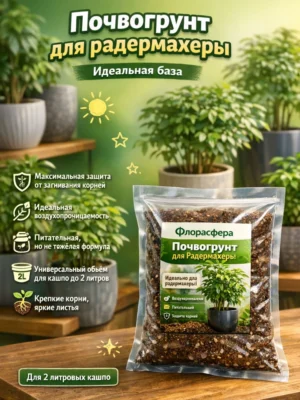 Почвогрунт для радермахеры для кашпо до 2л