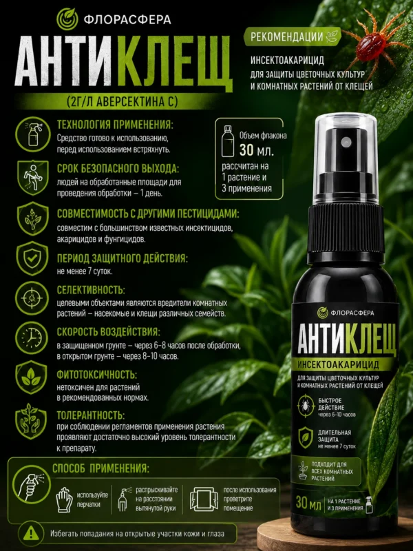 3_флорасфера Антиклещ для всех типов комнатных растений