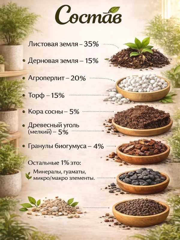 Почвогрунт для аспарагуса для кашпо до 10л