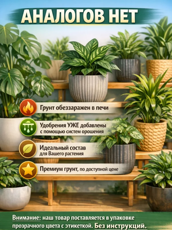 Почвогрунт для Аглаонемы для кашпо до 5л