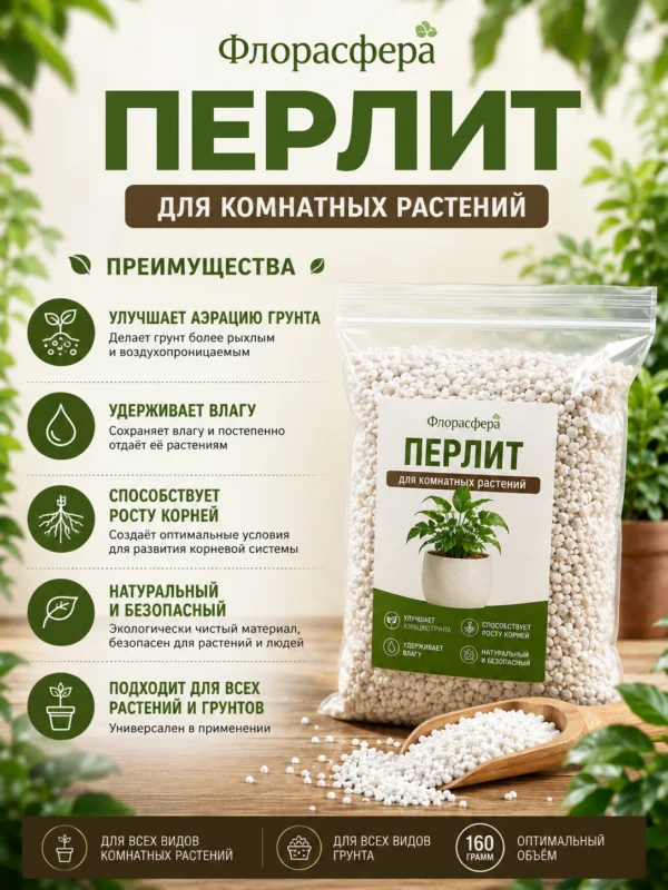 ChatGPT Image 7 июл. 2026 г., 15_57_29_флорасфера Перлит для комнатных растений 160гр